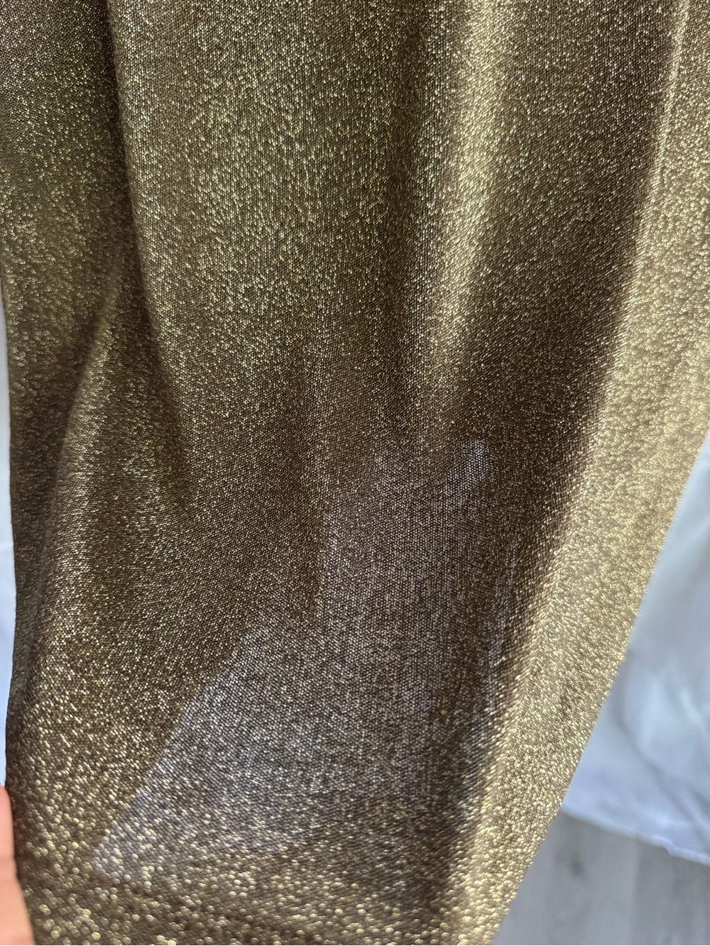 Reformation Glitter Shimmer Short Sleeve Shirt - Picture 2 of 3